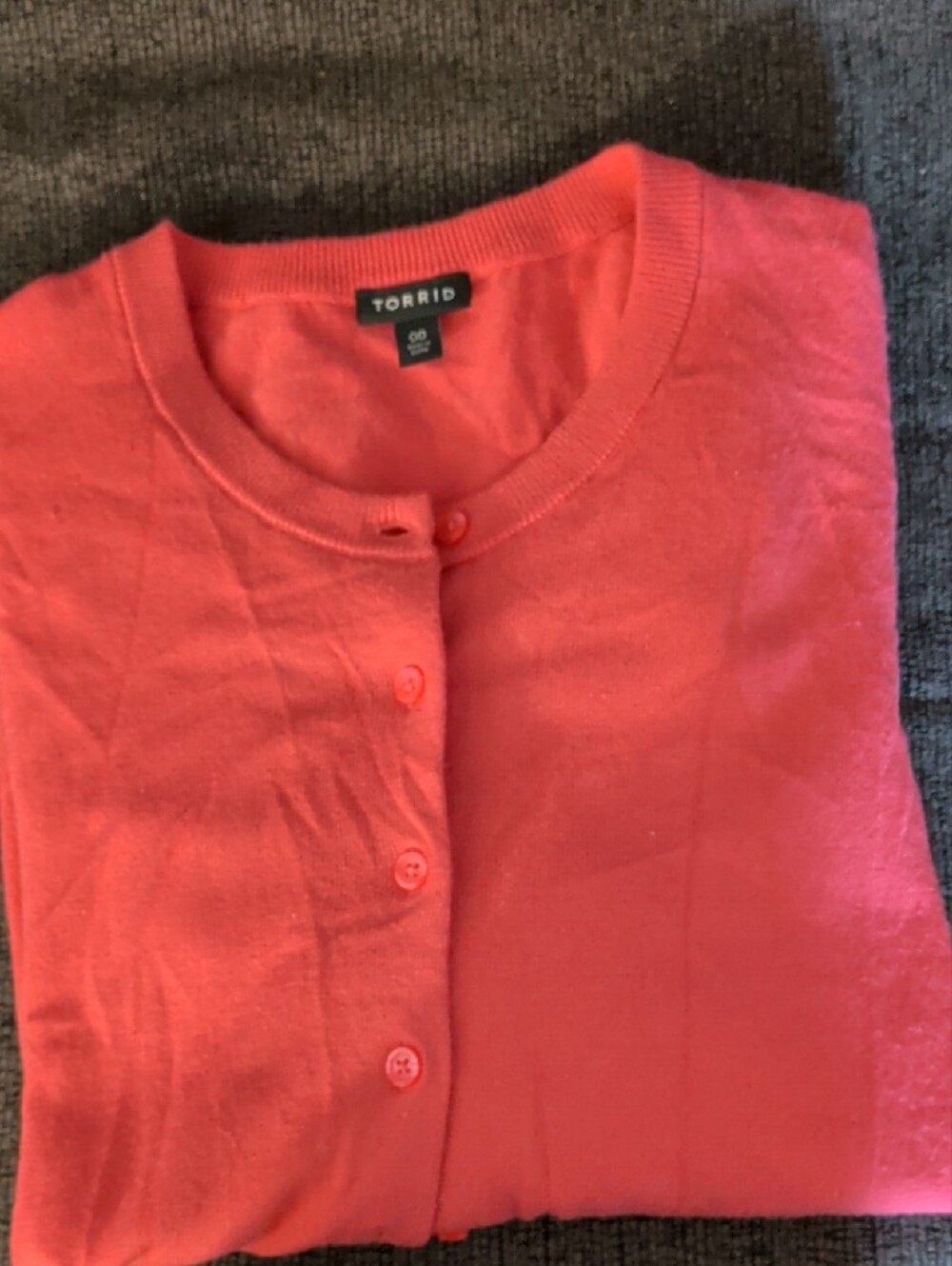 torrid Bright Pink Button-Front Cardigan - Picture 6 of 6